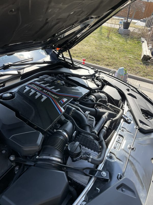 BMW M engine bay detailed
