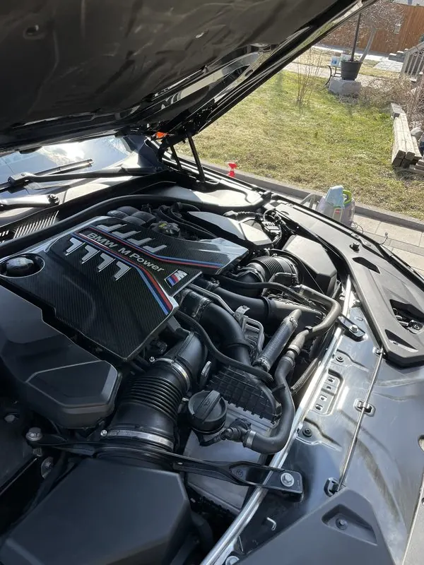 BMW M engine bay detailed